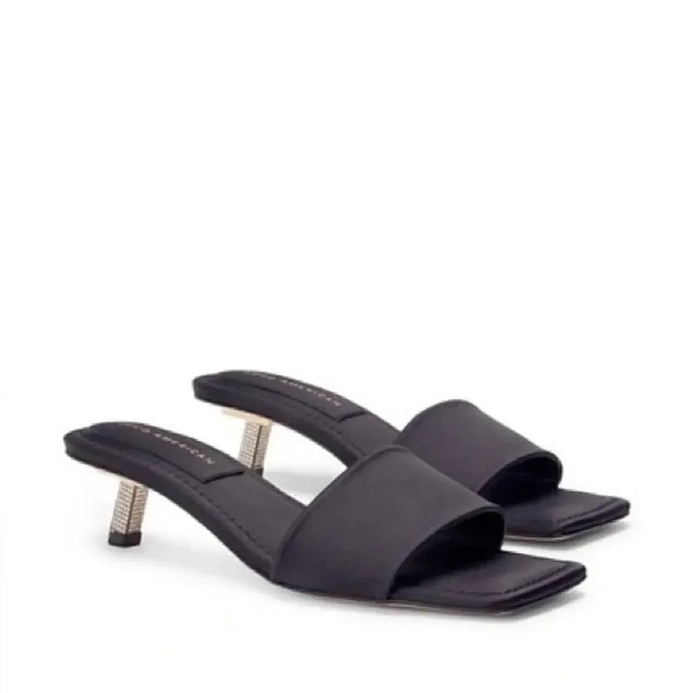 Good American Kickstand Slide Sandal Women's Size 10.5 Black